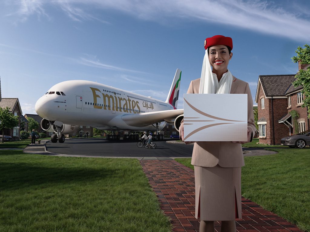 الطائرة العملاقة “A380” في حي سكني.. “طيران الإمارات” تعلن عن خدمة جديدة