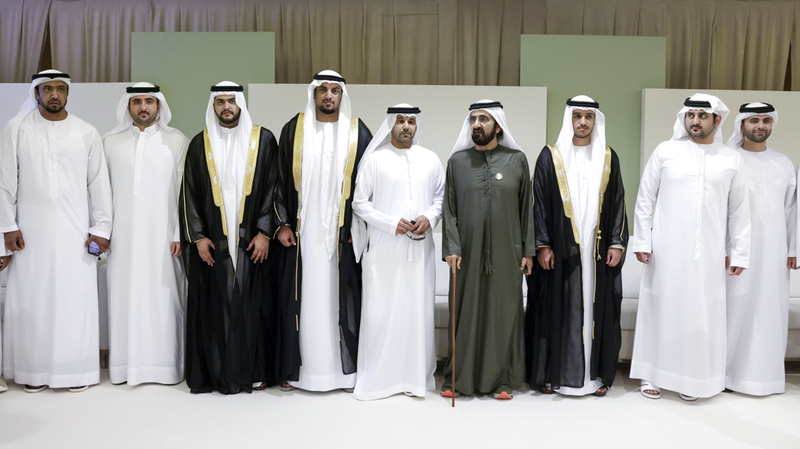 محمد بن راشد يحضر أفراح بن غدير وملهوف والمقعودي