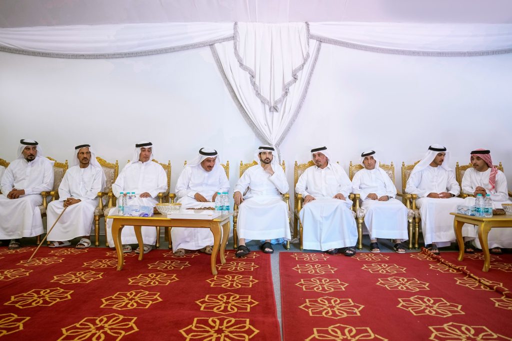 حمدان بن محمد يعزي في وفاة محمد عبدالله علي بالعبيده السويدي