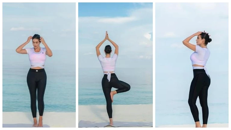 “جريئة”.. ياسمين صبري تؤدي تمارين رياضية أمام البحر والجمهور يعلق (صور)