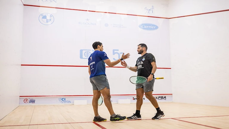 مباريات الدور الأول بربع نهائي بطولة الجونة الدولية للإسكواش