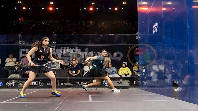 أمينة عرفي تهزم نور الشربيني ببطولة الجونة الدولية للأسكواش