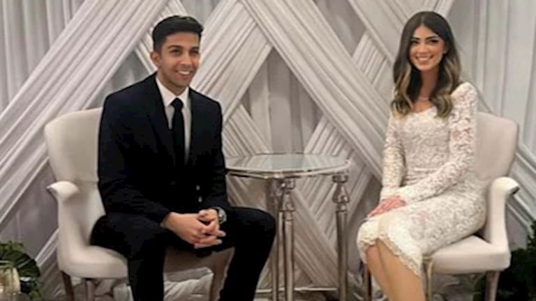 أول صورة من حفل زفاف ليلى زاهر وهشام جمال