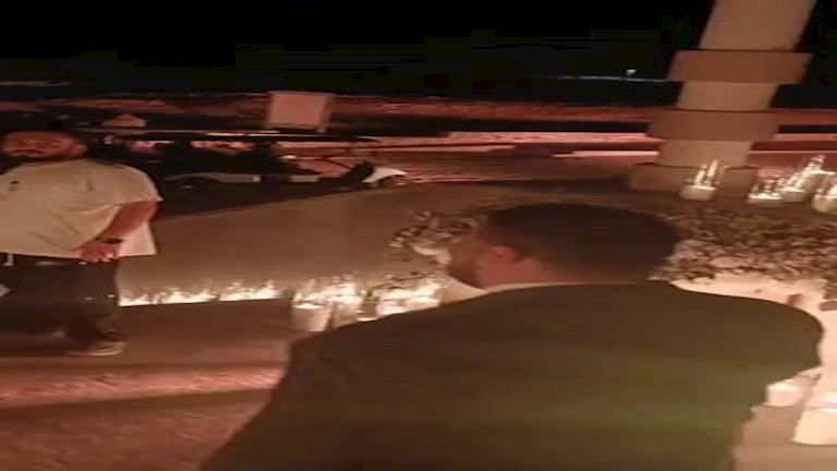 اللقطات الأولى من تجهيزات حفل زفاف هشام جمال وليلى زاهر