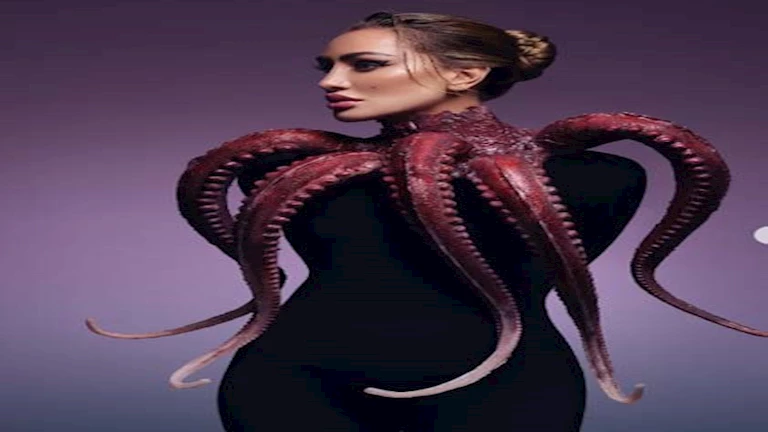 مايا دياب تشعل التريند بإطلالة مستوحاة من الأخطبوط.. وخبير موضة: “يرمز لقصة”