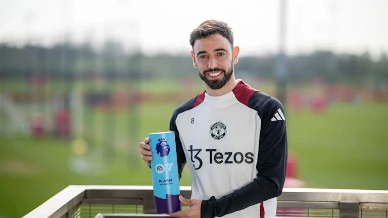 يهدد صلاح.. برونو فيرنانديز الأفضل في الدوري الإنجليزي عن شهر مارس