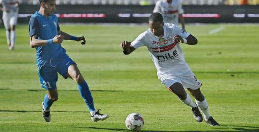 رد فعل لاعبي الزمالك في ملعب «برج العرب» بعد وداع كأس عاصمة مصر