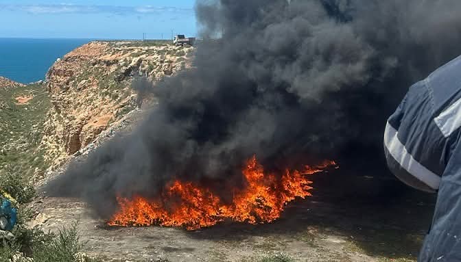 إحراق 19 طنا من المخدرات و652 قرصا مهلوسا كانت محجوزة لدى الجمارك بأسفي