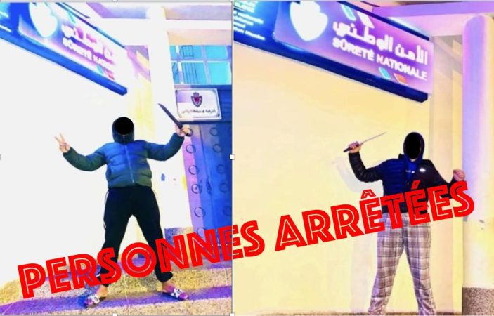 توقيف شابين استعرضا أسلحة بيضاء أمام دائرة أمنية بالدارالبيضاء