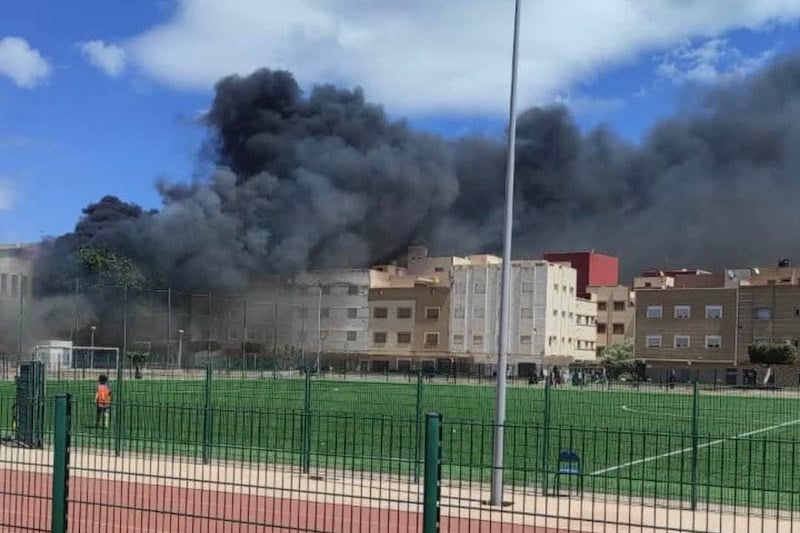 تفاصيل حريق المسبح البلدي بالناظور