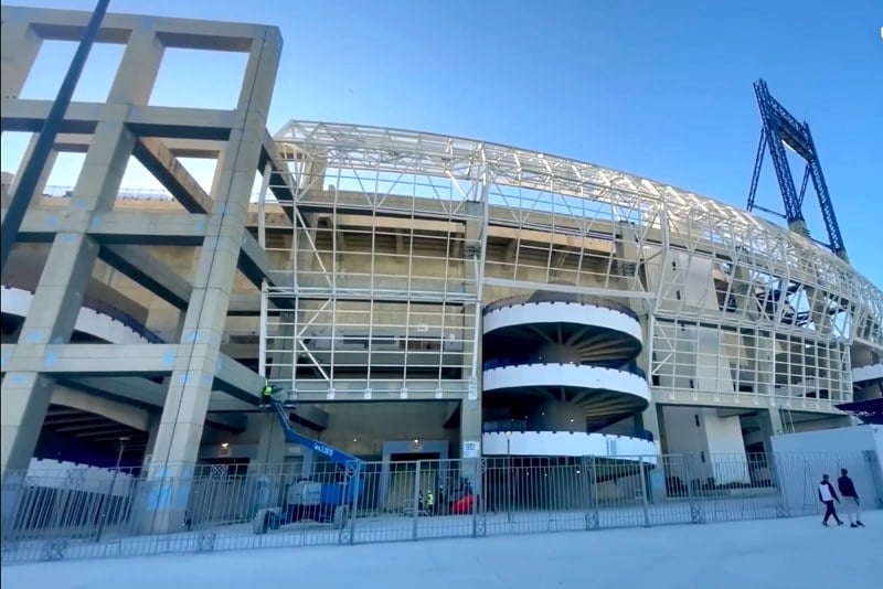 بطء أشغال تأهيل ملعب طنجة الكبير