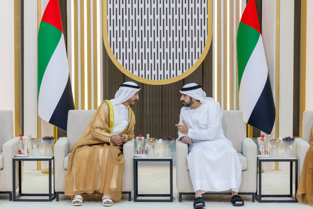 حمدان ومكتوم بن محمد يحضران أفراح آل مكتوم