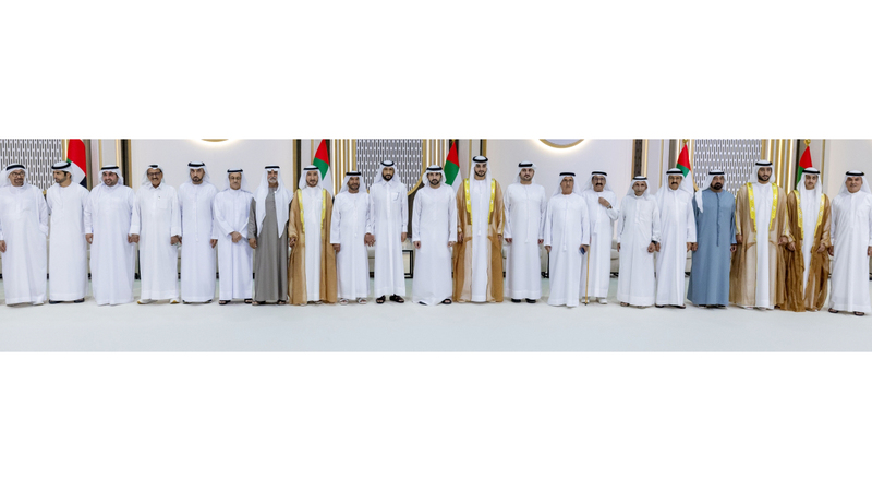 حمدان ومكتوم بن محمد يحضران أفراح آل مكتوم