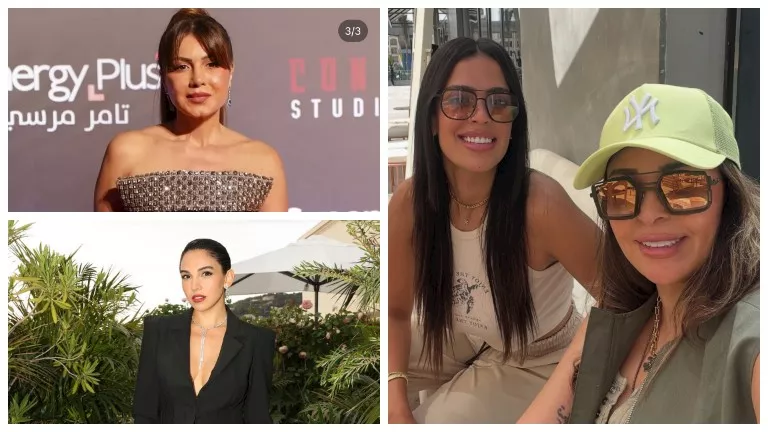 سلمى أبو ضيف جريئة وداليا البحيري بصحبة صديقتها.. لقطات نجوم الفن خلال