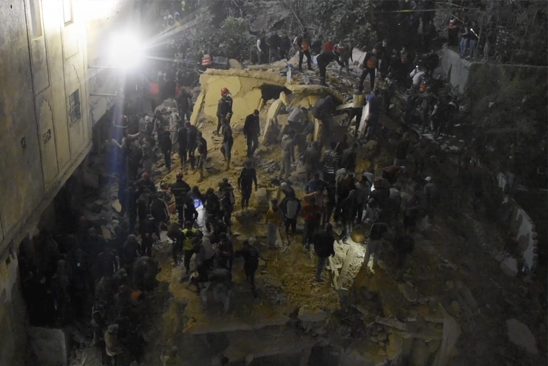 قتلى في انهيار عمارة بفاس