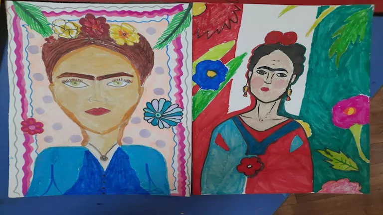 200 طفل يعيدون رسم لوحات بيكاسو ورينوار في قصر الإبداع بأكتوبر (صور)