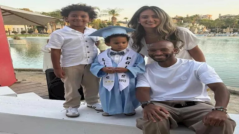 4 صور لاحتفال شيكابالا بتخرج نجله من الحضانة