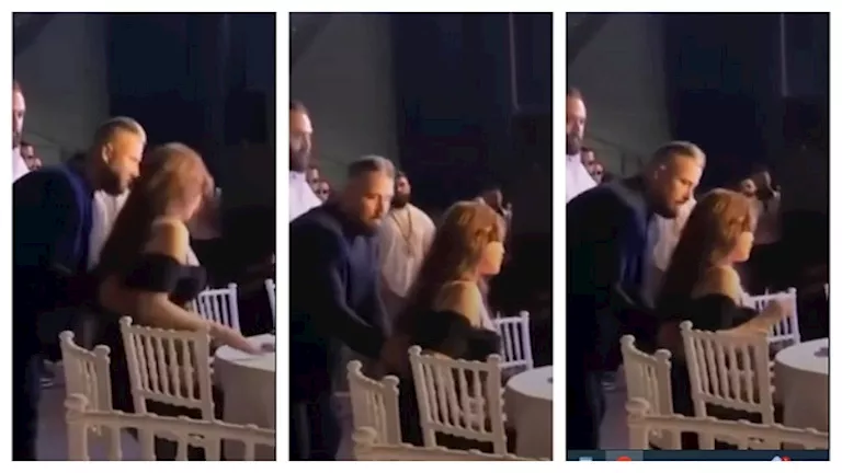 هيفاء وهبي تتعرض لموقف محرج وتنجو من السقوط على الأرض