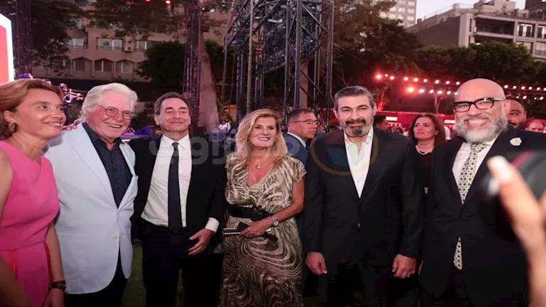 بالصور.. حسين فهمي وياسر جلال يحتفلان بالعيد الوطني الفرنسي