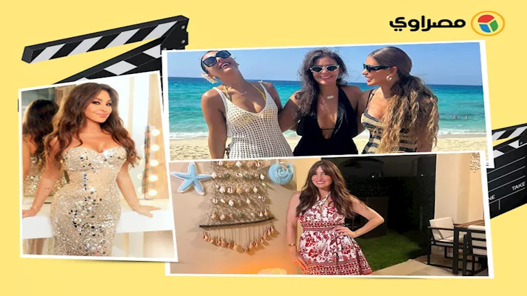 هدى الإتربي جريئة وميرنا نور الدين على البحر.. لقطات نجوم الفن خلال 24