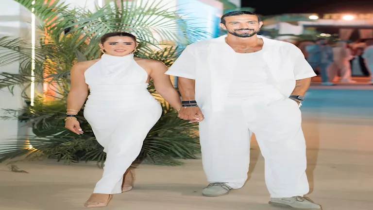 6 صور لشيما صابر مع زوجها في المصيف