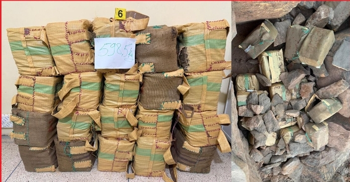 الأمن يحبط مخططا لتهريب أكثر من نصف طن من المخدرات في نواحي طاطا