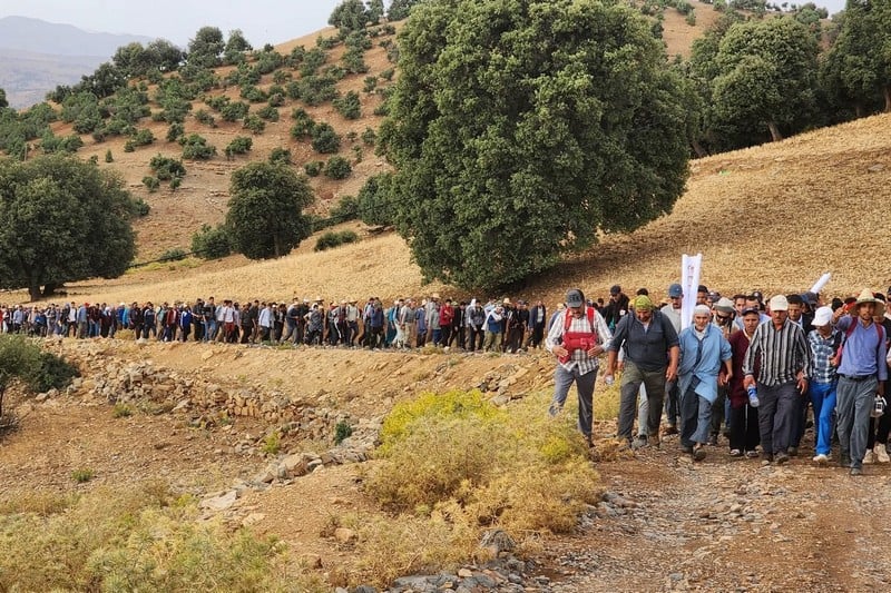 رئيس جماعة يتصدّر مسيرة أيت بوكماز