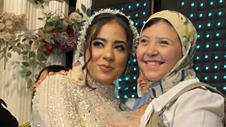 حفيدة شعبان عبدالرحيم تحتفل بزفافها بحضور الأهل والأصدقاء