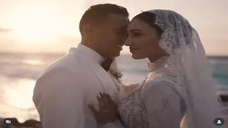 17 صورة من حفل زفاف أحمد الجندي بطل الأولمبياد و مريم عامر