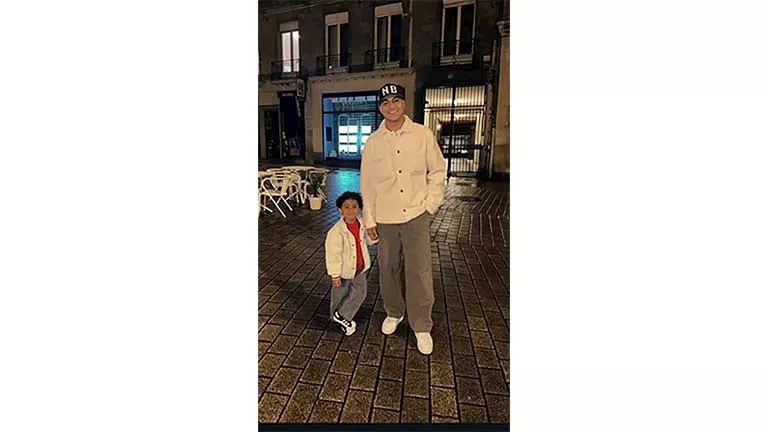 مصطفي محمد يحتفل بعيد ميلاد ابنه عدي (الصور)