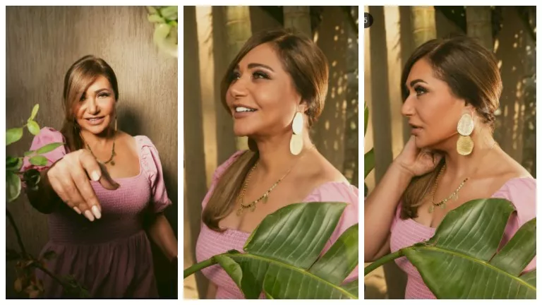 ليلى علوي تتألق بالوردي.. ما سر اللوك؟