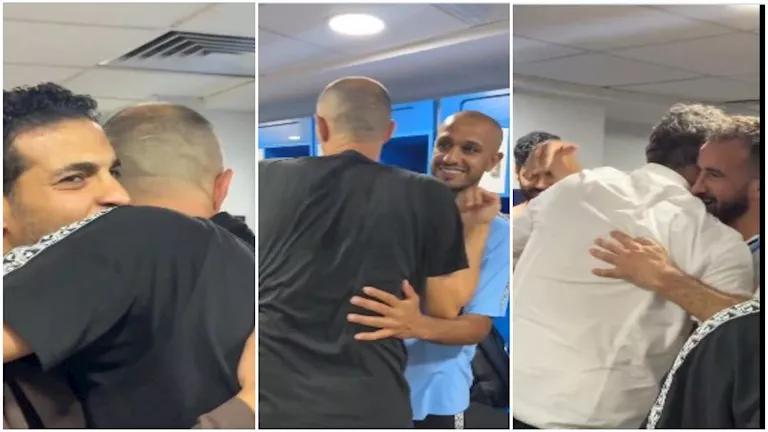 كواليس الاحتفالات في غرف ملابس بيراميدز بالفوز على الأهلي