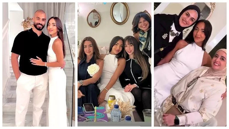 16 صورة من خطوبة “نور” شقيقة هنا الزاهد.. والفنانة تحتفل بأغنية “مبروك