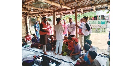 وفد الهلال الأحمر اختتم زيارته التفقدية لمخيمات لاجئي الروهينغا في بنغلاديش