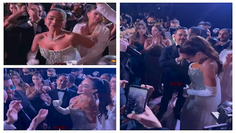 قُبلة ورقصة”.. داليدا خليل تحتفل بزفافها على أغنية “اسمع قلبي