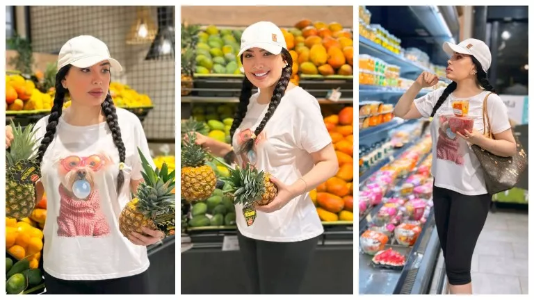 رحلتها مع الدايت.. عبير صبري تثير الجدل بجلسة تصوير في “السوبر ماركت”