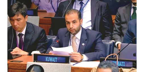 الكويت أمام الأمم المتحدة لا تساهل مع أي مساس مستقبلي بأمن دول الخليج