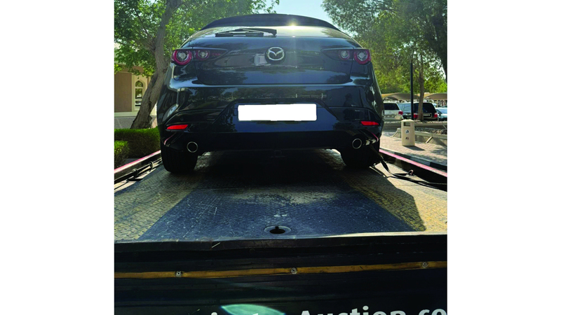 شرطة دبي تحجز مركبة سائق متهور