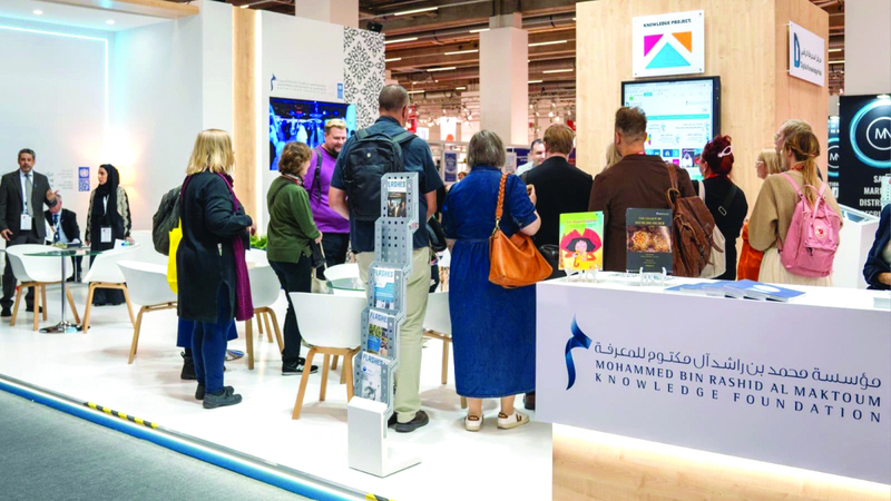 مبادرات «محمد بن راشد للمعرفة» تحظى بتفاعل في «فرانكفورت للكتاب»