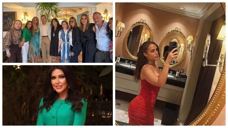 هيفاء وهبي بـ هوت شورت وآية سليم تخطف الأنظار بفستان أحمر.. لقطات لنجو