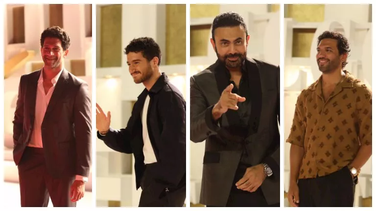 الرداد وفهمي ومالك.. 25 صورة للنجوم على السجادة الحمراء لفيلم “هابي بي