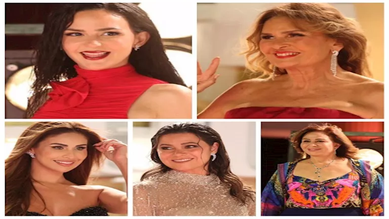 حكاية فستان من الجونة.. صاحبته خطفت الأنظار بالأحمر الناري في المهرجان