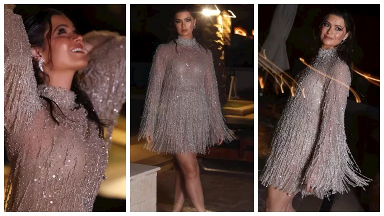 “بالشراشيب اللامعة”.. يسرا اللوزي تخطف الأنظار بإطلالة جريئة من مهرجان