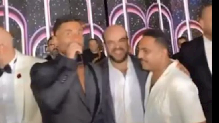 بالصور.. أحمد سعد وتوتا وأوس أوس بحفل زفاف حاتم صلاح