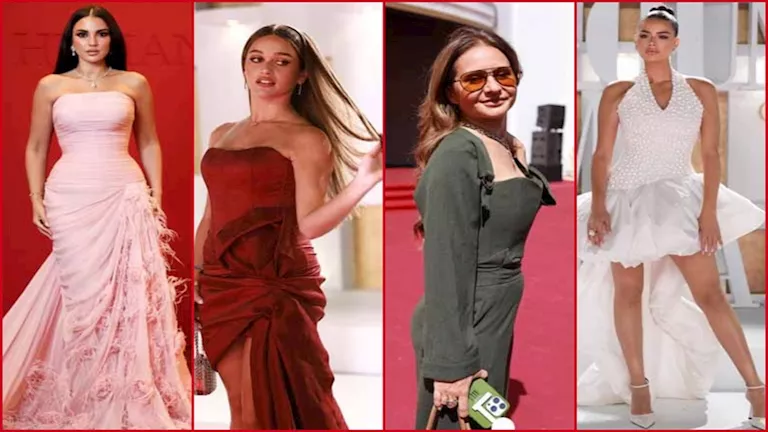 18 صورة ..”فساتين من كل لون” نجمات الفن في ثامن أيام مهرجان الجونة