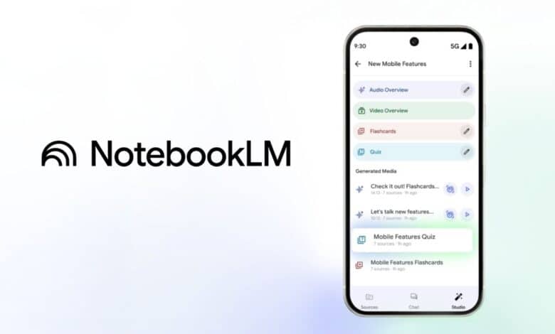 جوجل تُحدث خدمة NotebookLM بإضافة بطاقات تعليمية واختبارات تفاعلية