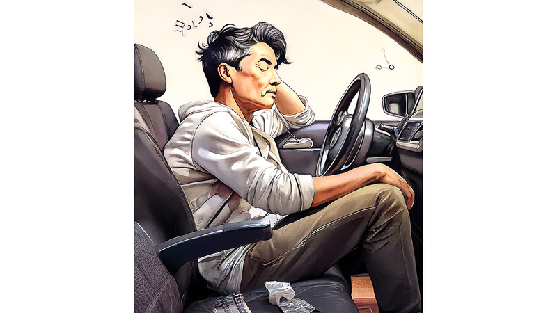 غفوة خلف المقود تكشف متعاطياً يقود مركبة شخص آخر دون رخصة