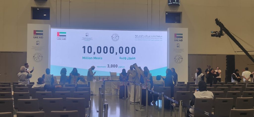 في وقت قياسي.. «سفينة محمد بن راشد الإنسانية» تعلن اكتمال تجهيز 10 ملايين وجبة لغزة