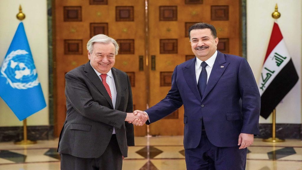 غوتيريش يُعلن من بغداد انتهاء مهمة البعثة الأممية في العراق