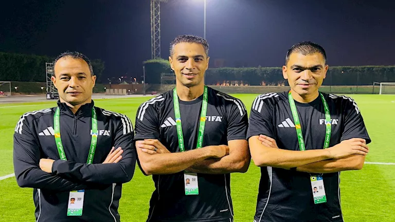 طاقم حكام مصري يقود مباراة فلسطين والسعودية في ربع نهائي كأس العرب